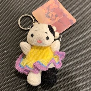 Dancing cow key chain NWT